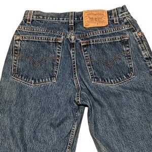 Levi's 550 vintage relaxed fit tapered legs red tab '90s high waist jeans 10S